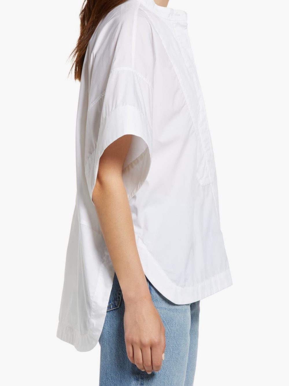 NWOT rag & bone White Oversized Cotton Popover Shirt Small - Picture 5 of 7
